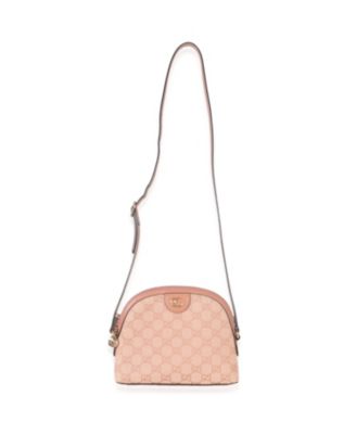 Pink GG Canvas Small Dome Ophidia Crossbody Bag