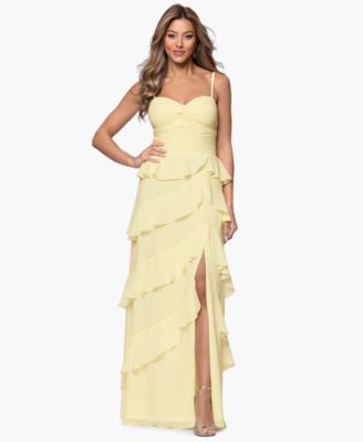 Petite Sleeveless Sweetheart Neck Long Gown