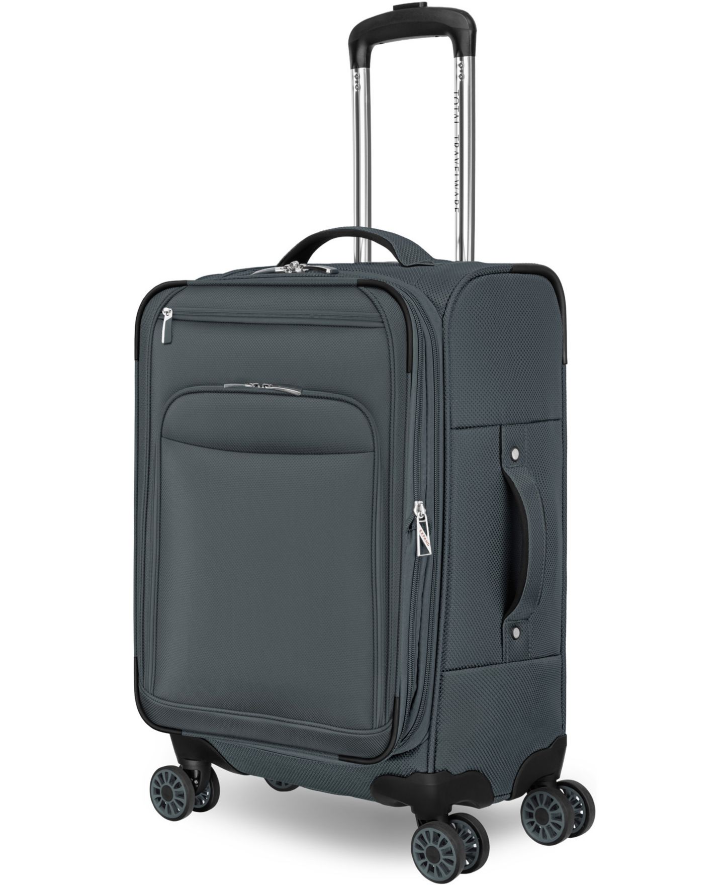 Чемодан Total Travelware Charleston Small Expandable Carry-On Spinner, цвет: Сланцевый зелёный — фото 2