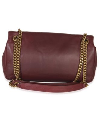 Deep Raspberry Smooth Lambskin Small Calypso Chain Bag