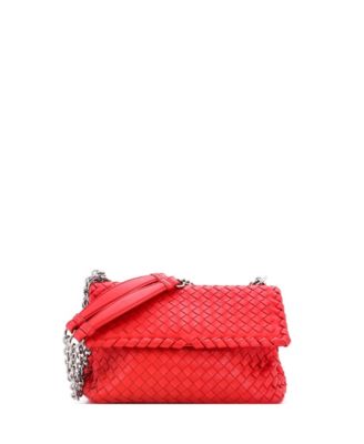 Small Olimpia Shoulder Bag Intrecciato Nappa