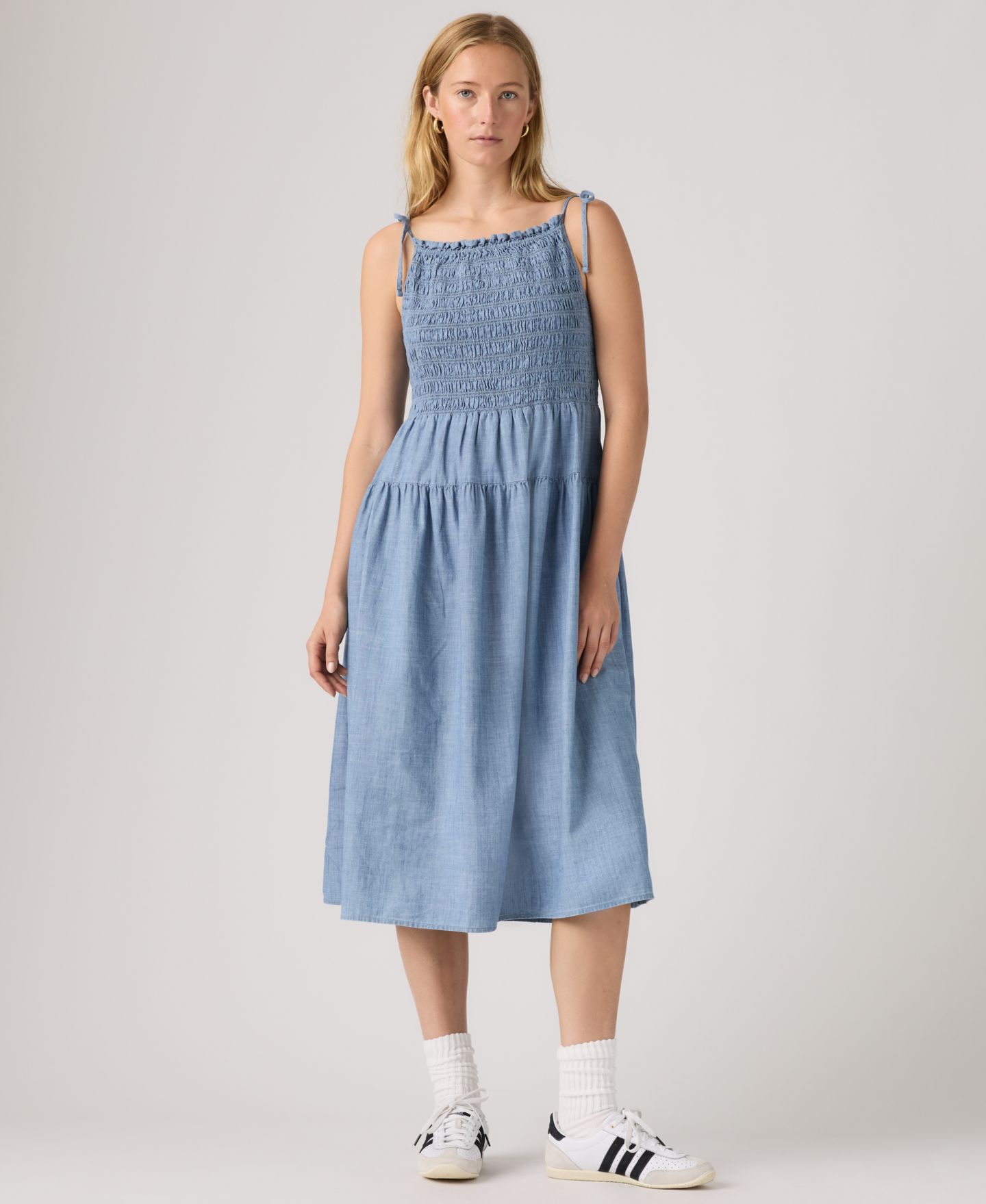 Женское платье Levi's Premium Monaco Square Neck Sundress, цвет: Breezy Blues — фото 1
