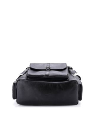 Large Utility Multi-Compartment Backpack Leather