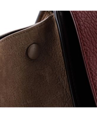 Small Tricolor Trapeze Bag Leather