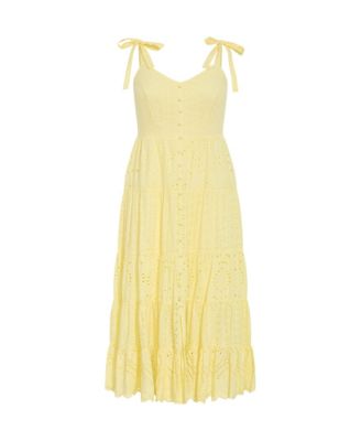 Plus Size Allegra Embroidered Tier Dress