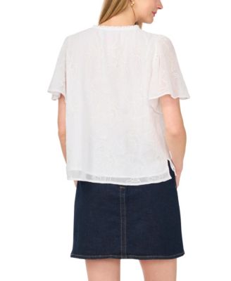 Women's Tie-Neck Princess-Sleeve Blouse