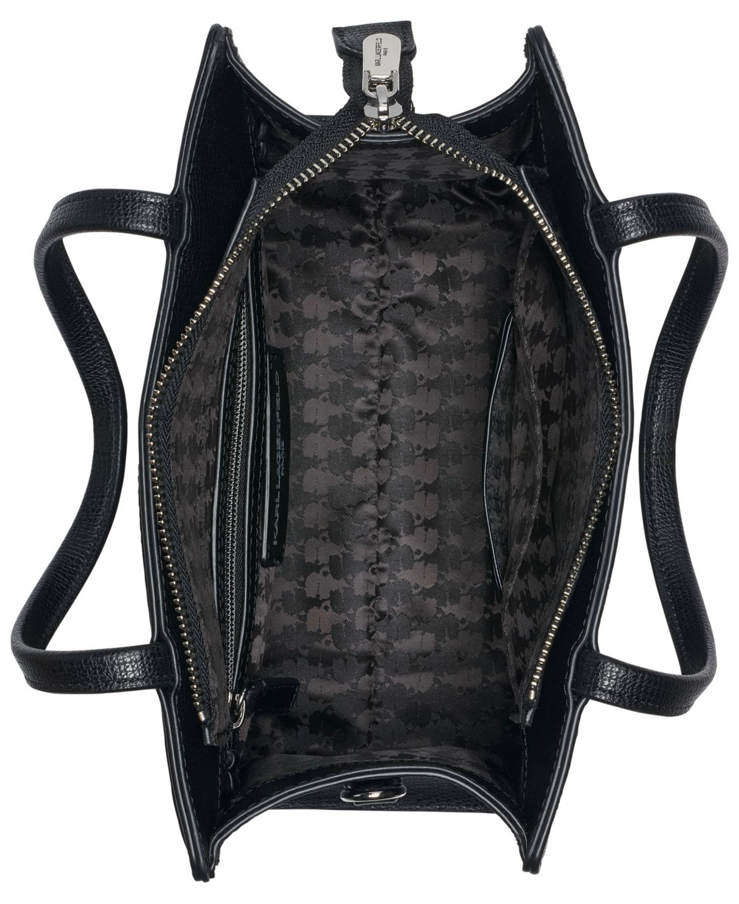 Женская сумка KARL LAGERFELD PARIS Maybelle Small Satchel Handbag, цвет: Чёрный — фото 4