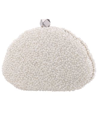 Hera Beaded Shell Shaped Small Clutch Handbag