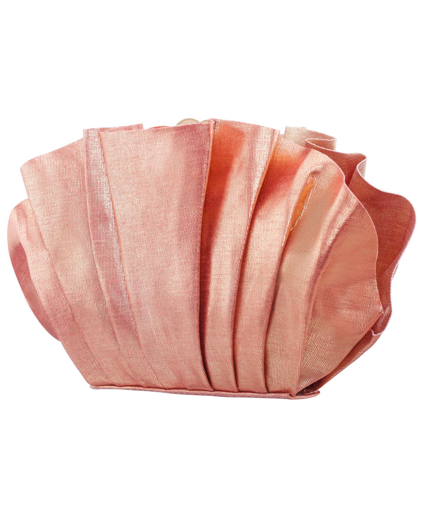 Женский клатч Nina Reef Shell Minaudiere Small Clutch Handbag, цвет: Светлый коралловый — фото 3