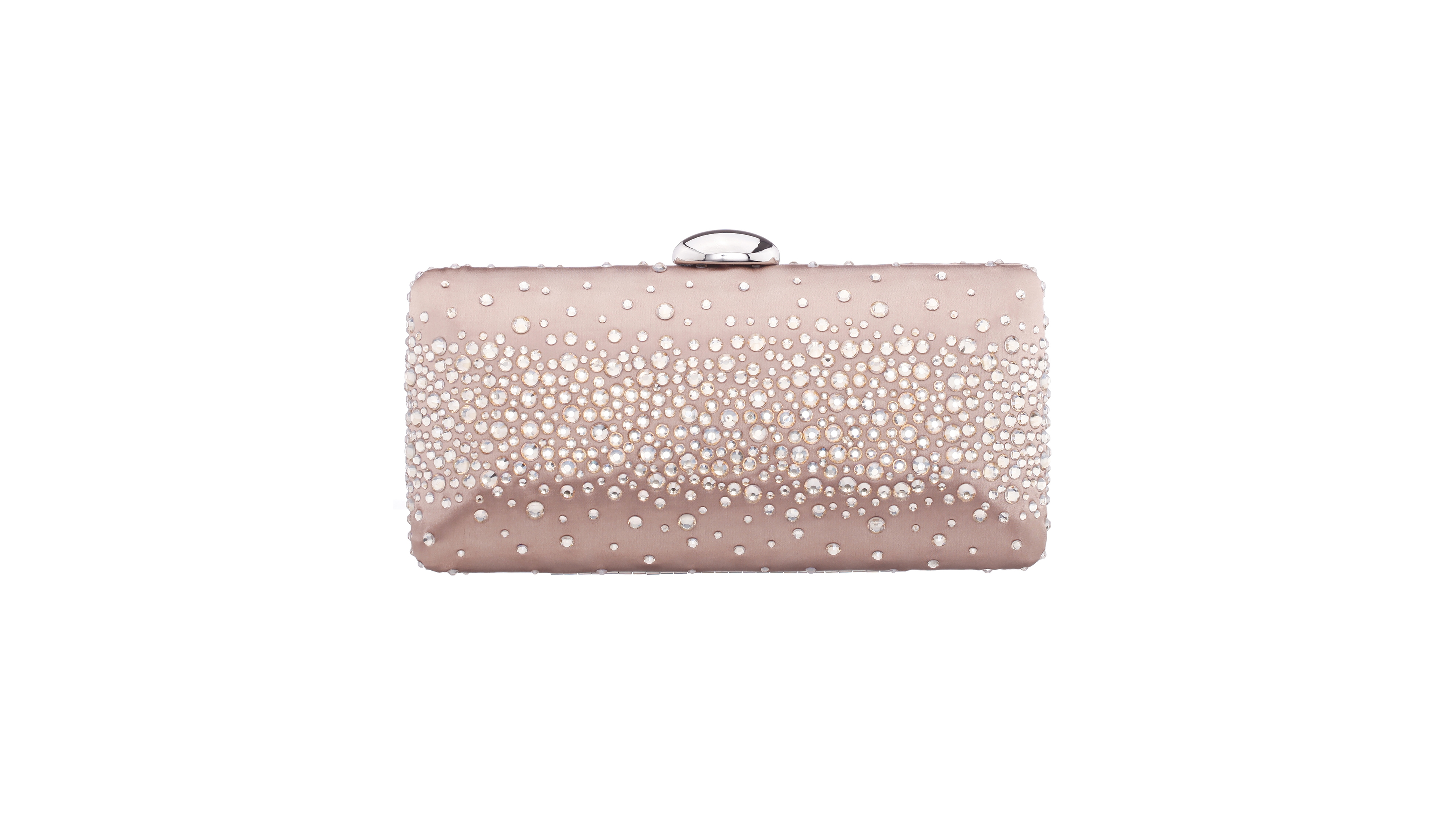 Nina Crystal Scatter Pattern Minaudiere Small Clutch Handbag