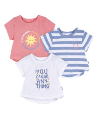 Toddler Girls' Short Sleeve T-Shirts, 3-Pack