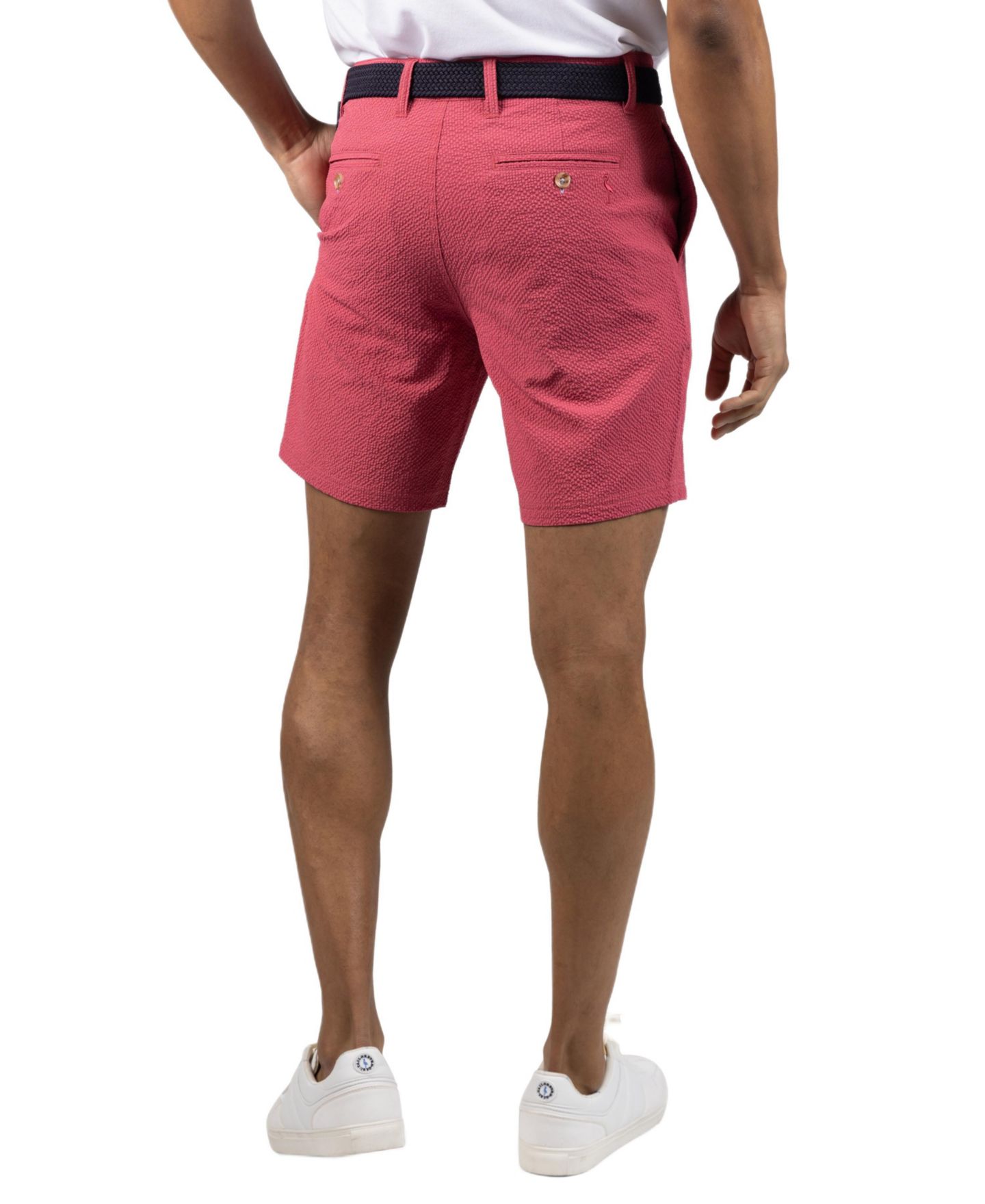 Мужские шорты Tailorbyrd Solid Seersucker Short, цвет: Красный — фото 2