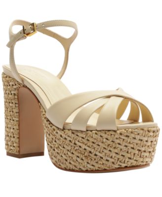 Women's Keefa Raffia Round Toe Sandals