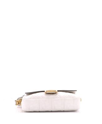 Medium Baguette NM Bag Zucca Embossed Leather