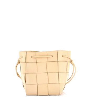Small Cassette Bucket Bag Maxi Intrecciato Leather