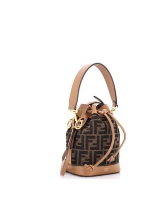 Mini Mon Tresor Bucket Bag Zucca Canvas