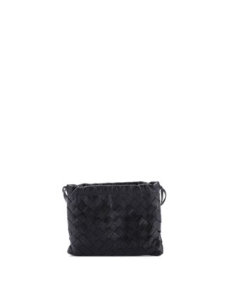 Small Drawstring Dustbag Crossbody Bag Intrecciato Nappa