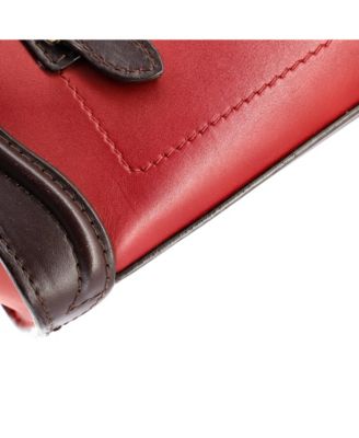 Nano Tricolor Luggage Bag Leather