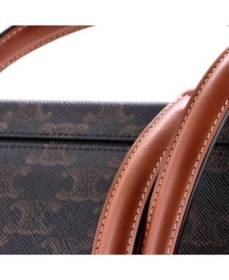 Triomphe Box Top Handle Bag Triomphe Coated Canvas