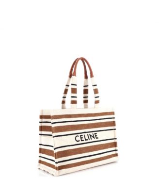 Large Cabas Thais Tote Striped Jacquard Textile