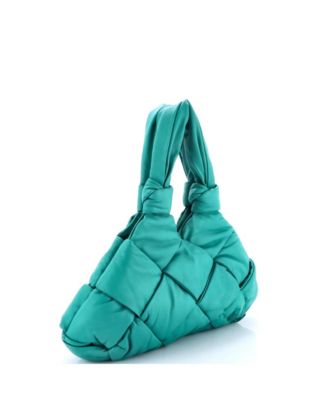 Padded Lock Bag Maxi Intrecciato Leather