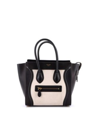 Micro Bicolor Luggage Bag Leather