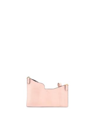 Mini Bustine 3 Pockets Crossbody Bag Leather and Zucca Coated Canvas