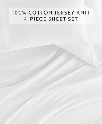Jersey Cotton 3-P.c. Sheet Set, Twin