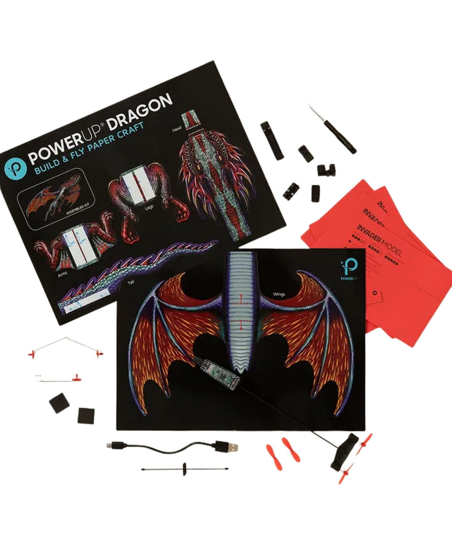 Детская игрушка Uncommon Goods Smartphone-Controlled Dragon Airplane, цвет: Разноцветный — фото 3