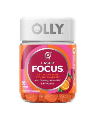 Laser Focus Gummies Berry Tangy Tangerine, 36 Count