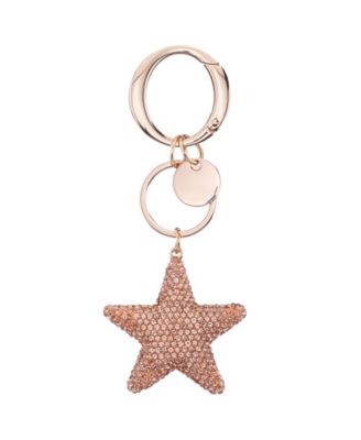 Nina Crystal star bag charm - Gold