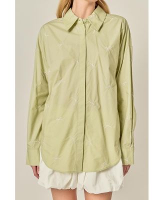 Women's Bow Embroidery shirt