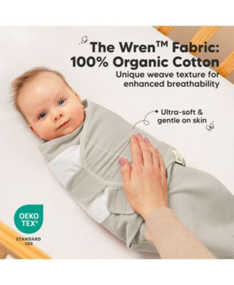 3pk Soothe Wren Swaddle Sleep Sacks, Organic Newborn Swaddles Wrap 0-3 Months, Soft Baby Wearable Blanket
