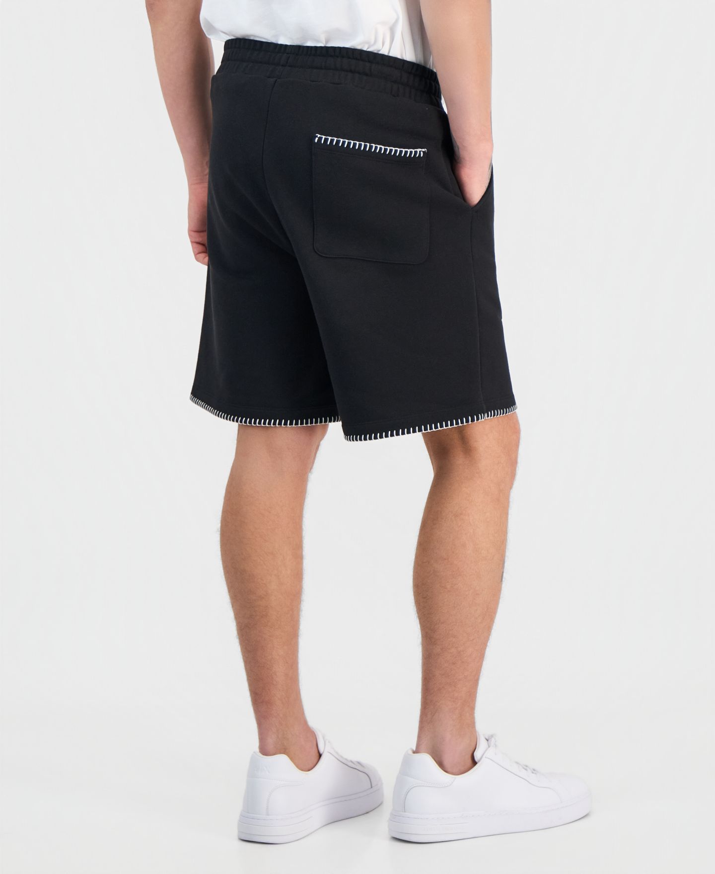 Мужские шорты Hugo Boss Daronso Cotton Drawstring 7" Shorts, цвет: Чёрный — фото 4