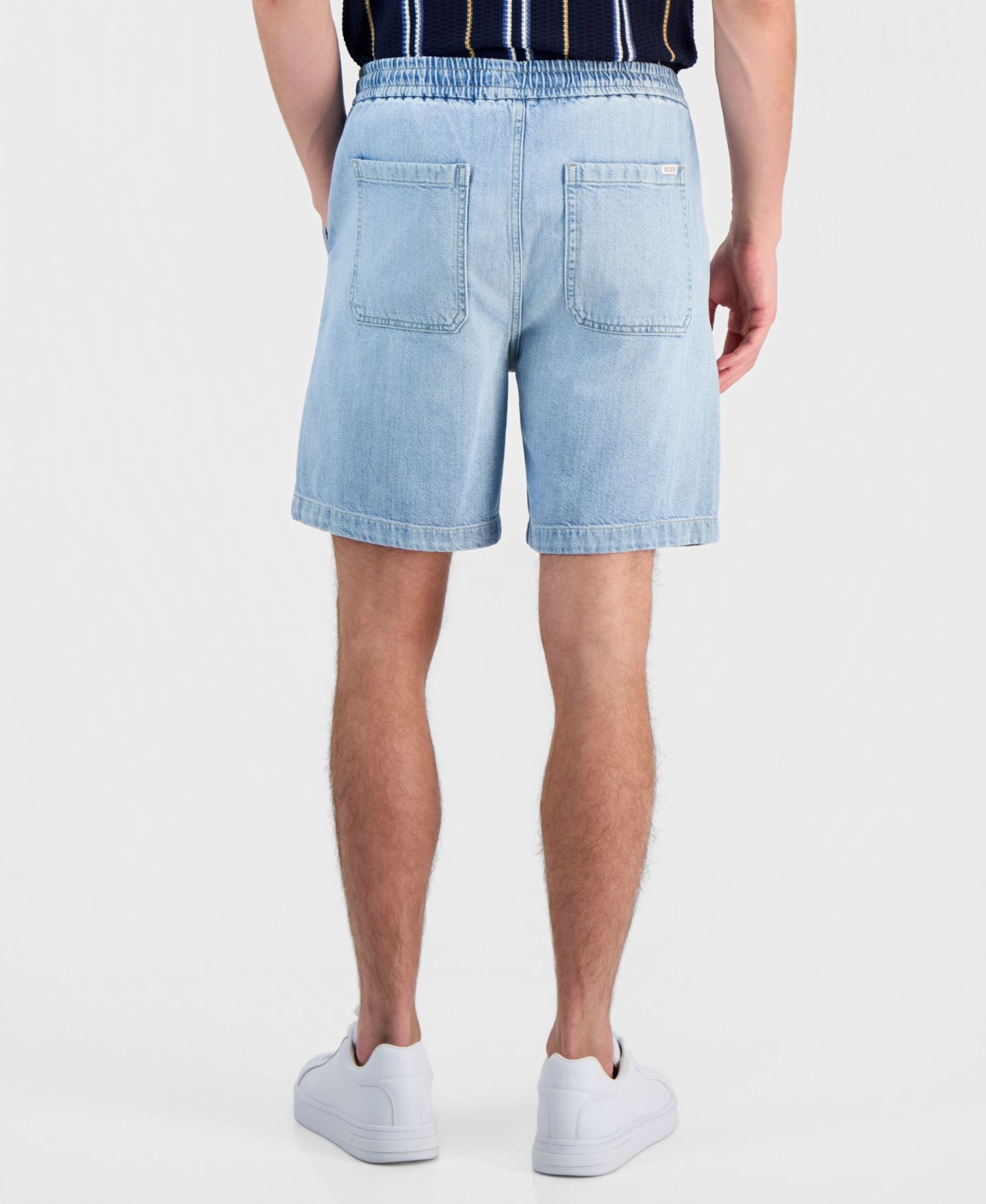 Мужские шорты GUESS Carson Cotton-Blend Drawcord 8" Shorts, цвет: Bailey — фото 2