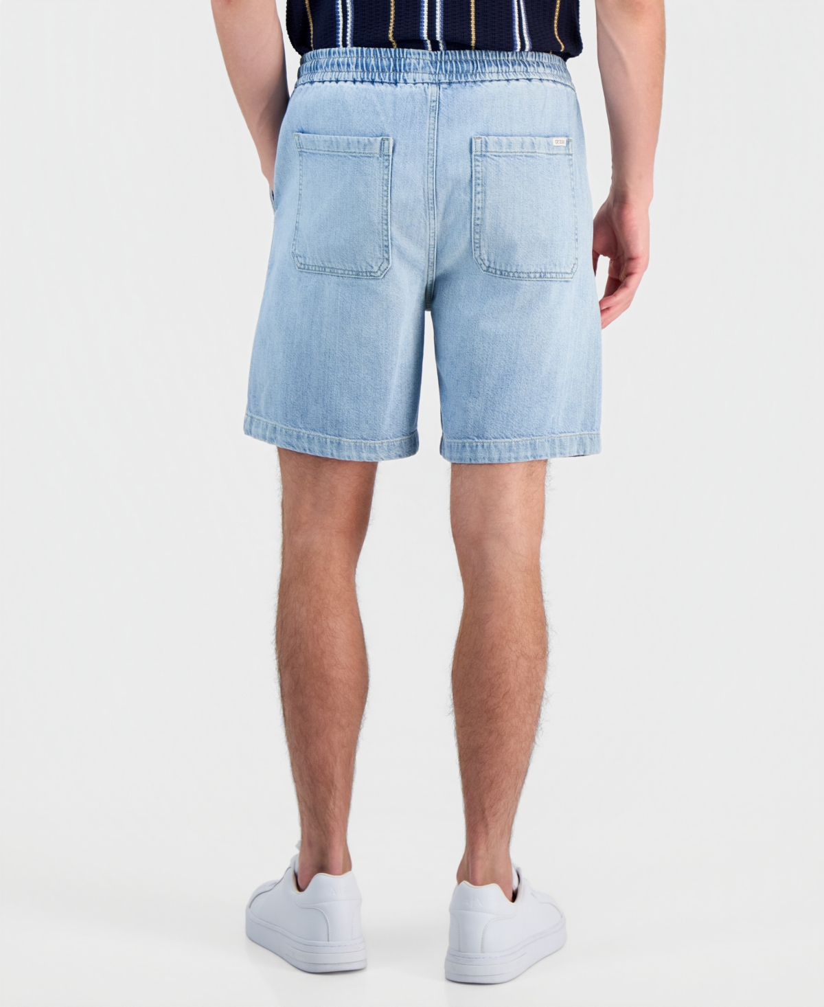 Guess Men's Carson Cotton-Blend Drawcord 8" Shorts
