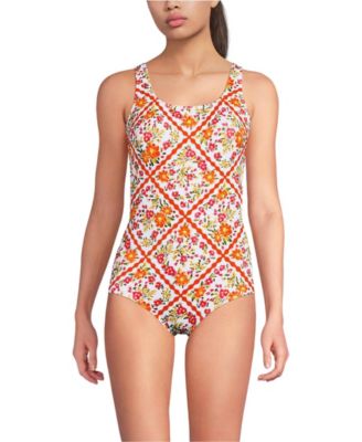 Women's Long Torso Tugless Low Leg One Piece Swimsuit