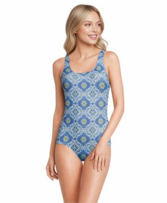 Women's Long Torso Tugless Low Leg One Piece Swimsuit