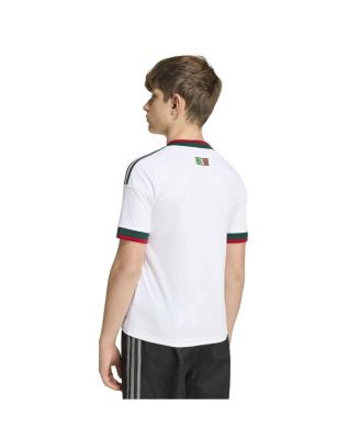 Big Boys and Girls White Mexico National Team FIFA X World Cup 2026 Away Replica Jersey