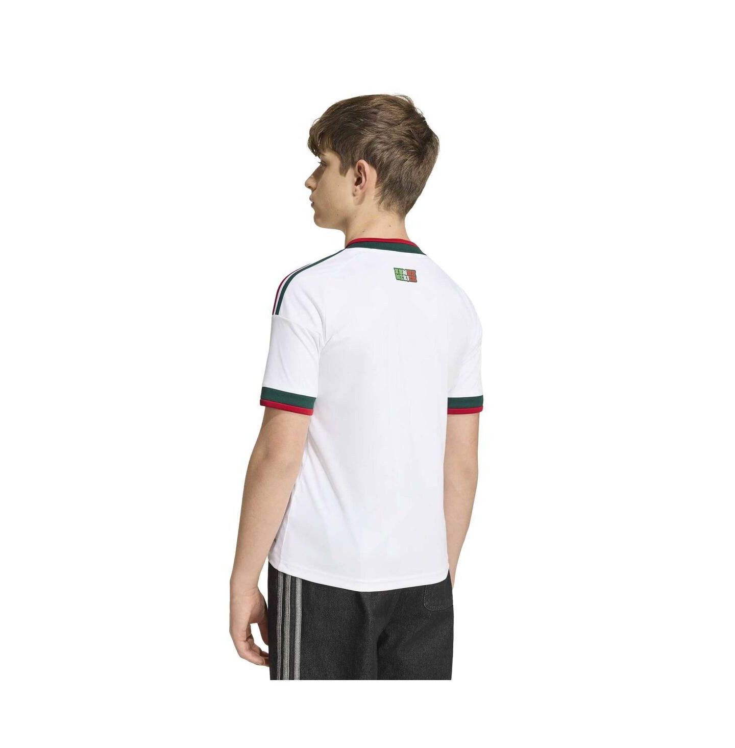 Детская джерси adidas Mexico FIFA World Cup 2026 выездная реплика белая — фото 2