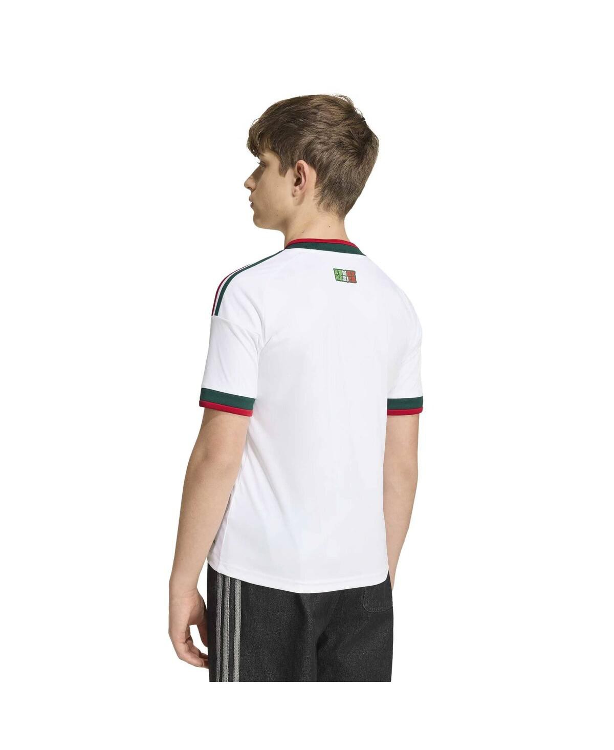 Детская джерси adidas Mexico FIFA World Cup 2026 выездная реплика белая — фото 3