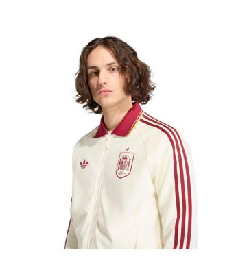 Men's White Spain National Team 2026 World Cup Anthem Full-Zip Jacket