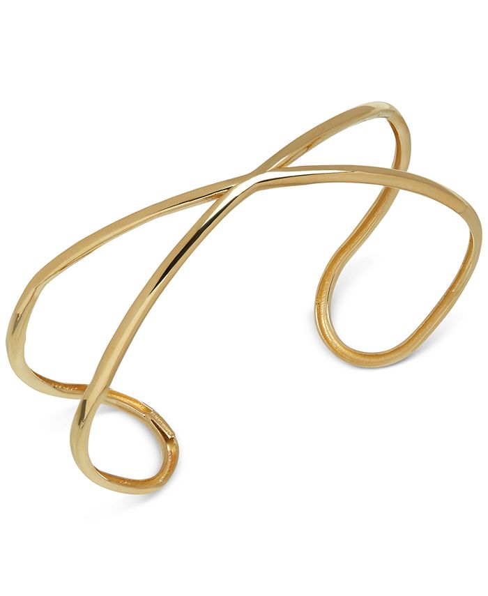 Macy's Crisscross "X" Cuff Bracelet in 18k Gold Macy's