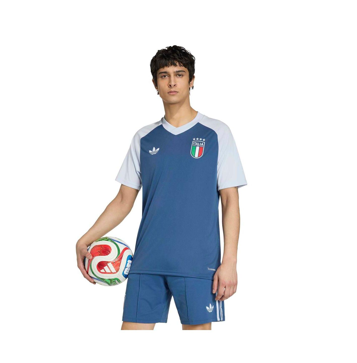 Мужской топ adidas Blue Italy National Team FIFA X World Cup 2026 Pre-Match Away Training Jersey — фото 1
