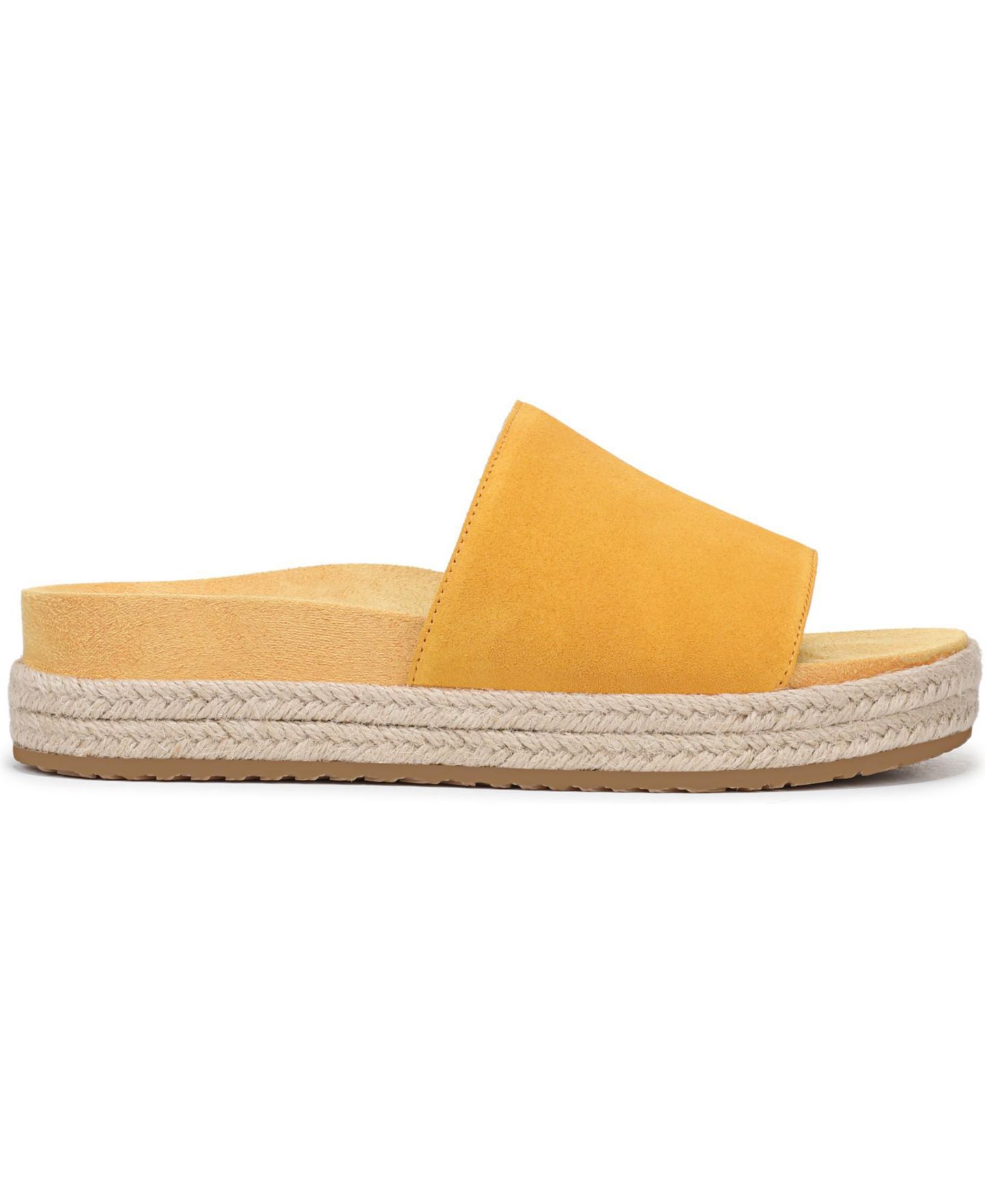 Женские сандалии Vionic Yasmina Espadrille, цвет: Янтарный жёлтый замшевый — фото 3