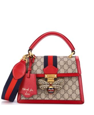 Pre-Owned Gucci Small Queen Margaret Top Handle Bag GG Coated