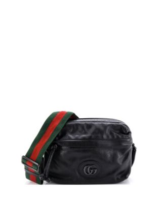Tonal Double G Shoulder Bag Leather