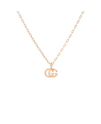 Pre-Owned Gucci Gg Running Necklace - 18k rose gold