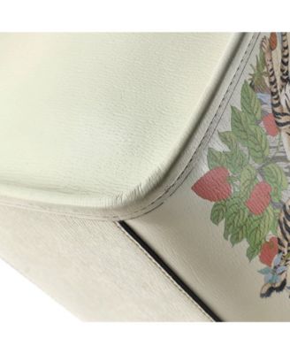 Medium Gucci Tiger Convertible Open Tote Printed Leather