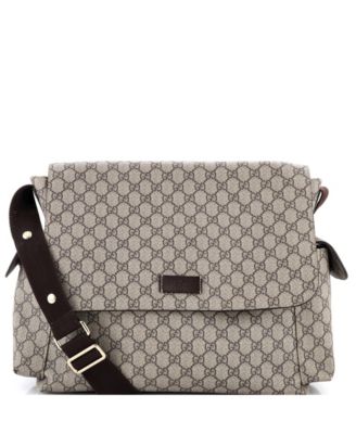 Diaper Bag GG Coated Canvas